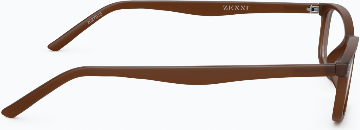 Side view of Rectangle Glasses 2027915 in Brown thumbnail