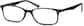 Angle view of Rectangle Glasses 2027921 in Black thumbnail