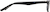 Side view of Rectangle Glasses 2027921 in Black thumbnail