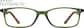 Front view of Rectangle Glasses 2027924 in Moss thumbnail