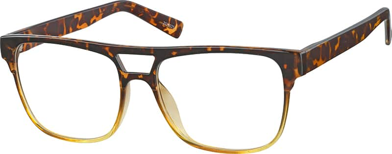 Angle view of Square Glasses 2028025 in Tortoiseshell