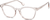Angle view of Square Glasses 2028119 in Pink thumbnail