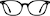 Front view of Square Glasses 2028121 in Black thumbnail