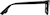 Side view of Square Glasses 2028121 in Black thumbnail