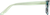 Side view of Rectangle Glasses 2028224 in Green Tortoiseshell thumbnail