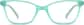 Front view of Kids' Cat-Eye Glasses 2028316 in Aquamarine thumbnail
