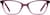 Front view of Kids' Rectangle Glasses 2028317 in Amethyst thumbnail