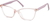 Angle view of Kids' Rectangle Glasses 2028319 in Pink thumbnail