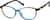 Angle view of Oval Glasses 2028816 in Blue thumbnail