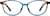 Front view of Oval Glasses 2028816 in Blue thumbnail