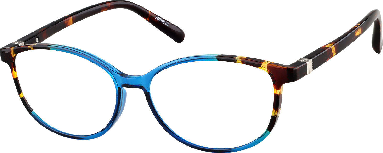 Blue Oval Glasses #2028816 | Zenni Optical Canada