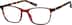 Rectangle Glasses 2028918 in Red