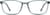 Front view of Kids' Rectangle Glasses 2029312 in Blue thumbnail