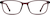 Front view of Kids' Rectangle Glasses 2029315 in Brown thumbnail