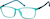Angle view of Kids' Rectangle Glasses 2029316 in Aqua thumbnail