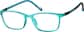 Angle view of Kids' Rectangle Glasses 2029316 in Aqua thumbnail