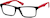 Angle view of Rectangle Glasses 2029421 in Black thumbnail