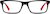 Front view of Rectangle Glasses 2029421 in Black thumbnail