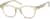 Angle view of Square Glasses 2029515 in Honey thumbnail