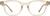 Front view of Square Glasses 2029515 in Honey thumbnail