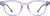 Front view of Square Glasses 2029517 in Lilac thumbnail