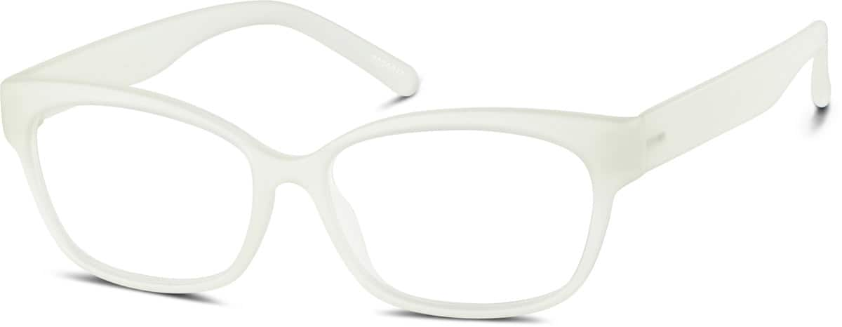 Angle view of Glow-in-the-Dark Rectangle Glasses 2029850 in Green Glow