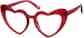 Angle view of Heart-Shaped Glasses 2029918 in Cherry thumbnail