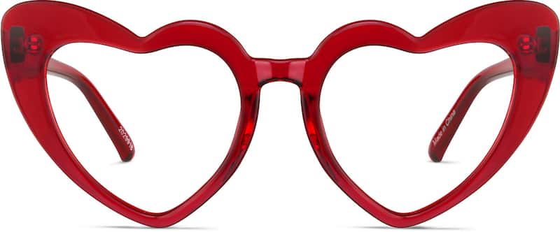 Cherry Heart-Shaped Glasses
