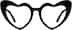 Heart-Shaped Glasses 2029921 in Black