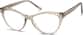 Angle view of Cat-Eye Glasses 2030015 in Fawn thumbnail