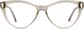 Front view of Cat-Eye Glasses 2030015 in Fawn thumbnail