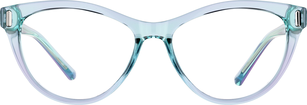 Lavender & Green Cat-Eye Glasses