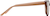Side view of Cat-Eye Glasses 2030019 in Blush thumbnail