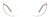 Front view of Cat-Eye Glasses 2030019 in Blush thumbnail