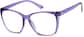 Angle view of Square Glasses 2030317 in Purple thumbnail