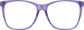 Front view of Square Glasses 2030317 in Purple thumbnail