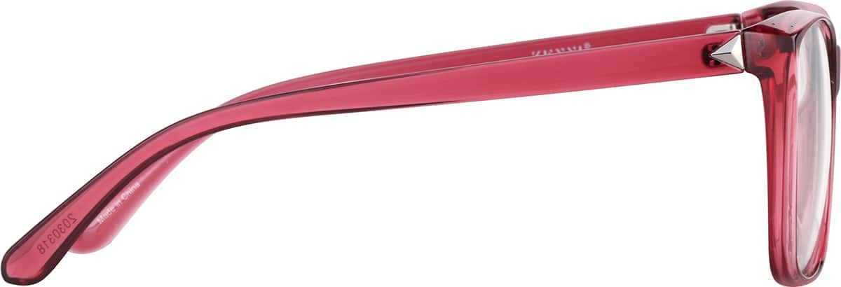 Side view of Square Glasses 2030318 in Red