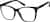 Angle view of Square Glasses 2030321 in Black thumbnail