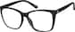 Angle view of Square Glasses 2030321 in Black thumbnail