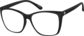 Angle view of Square Glasses 2030321 in Black thumbnail