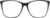 Front view of Square Glasses 2030321 in Black thumbnail