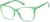 Angle view of Square Glasses 2030324 in Mint thumbnail