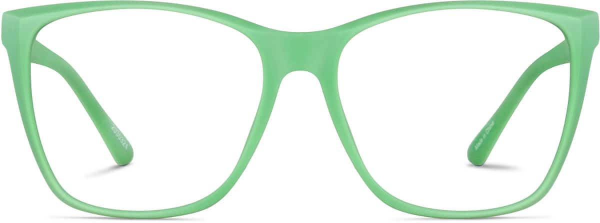 Front view of Square Glasses 2030324 in Mint