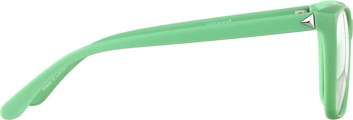 Side view of Square Glasses 2030324 in Mint