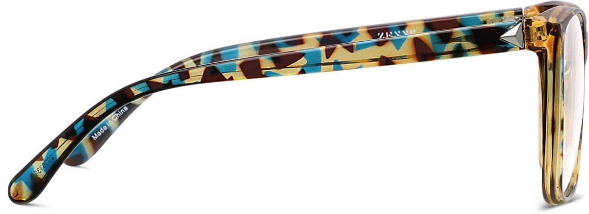 Side view of Square Glasses 2030339 in Tortoiseshell