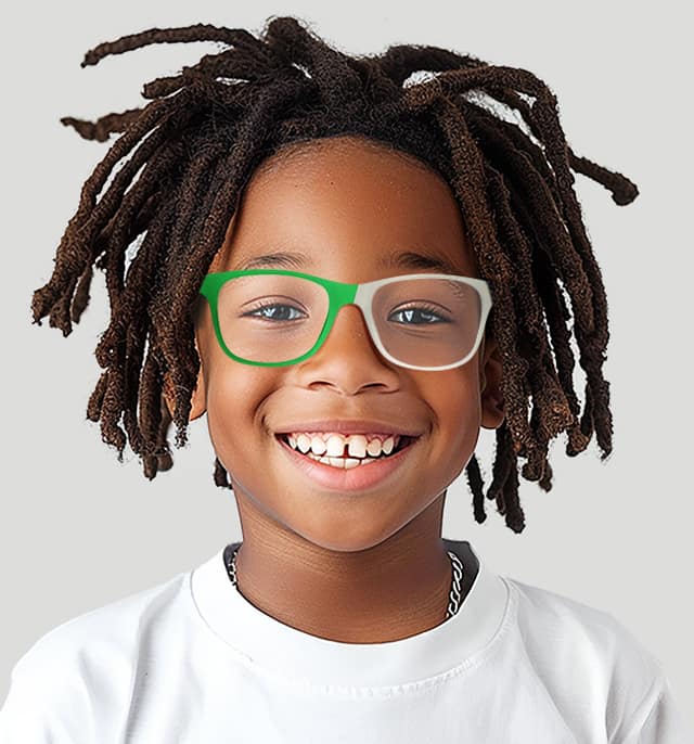 Image of Kids' Glow-in-the-Dark Square Glasses