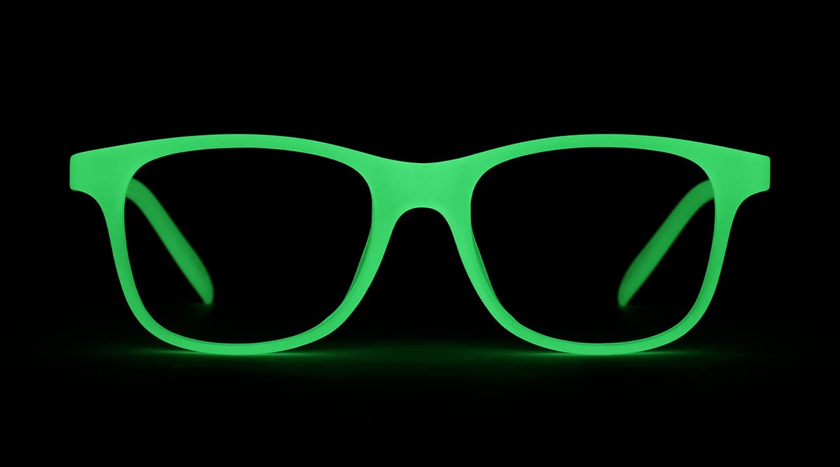 Image of Kids' Glow-in-the-Dark Square Glasses