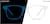 Front view of Kids' Glow-in-the-Dark Square Glasses 2030450 in Blue Glow thumbnail