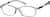Angle view of Kids' Oval Glasses 2030512 in Fog thumbnail