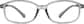 Front view of Kids' Oval Glasses 2030512 in Fog thumbnail